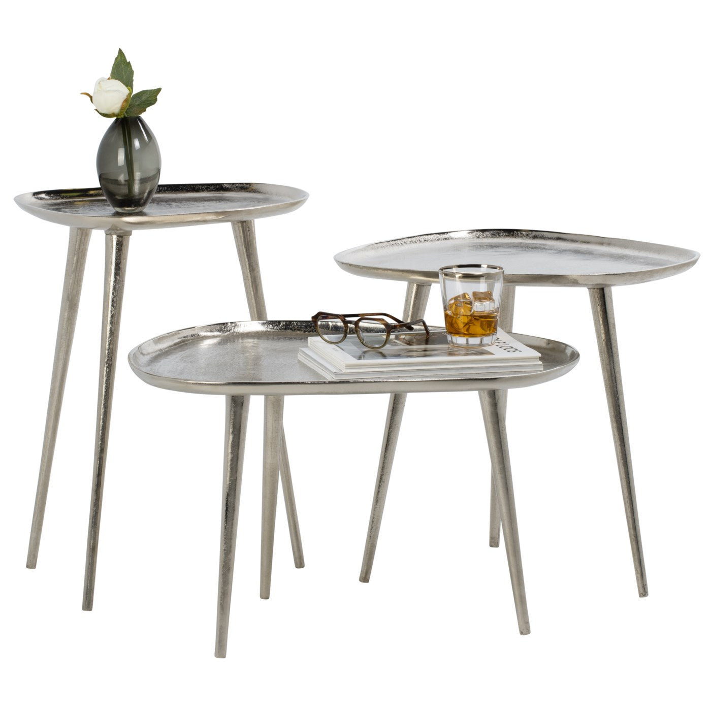 Abstract Tall Side Table