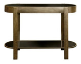 Gold Oval Console Table
