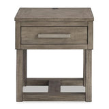 Loyaska Wood Top End Table