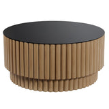 Fluted Barrel Coffee Table