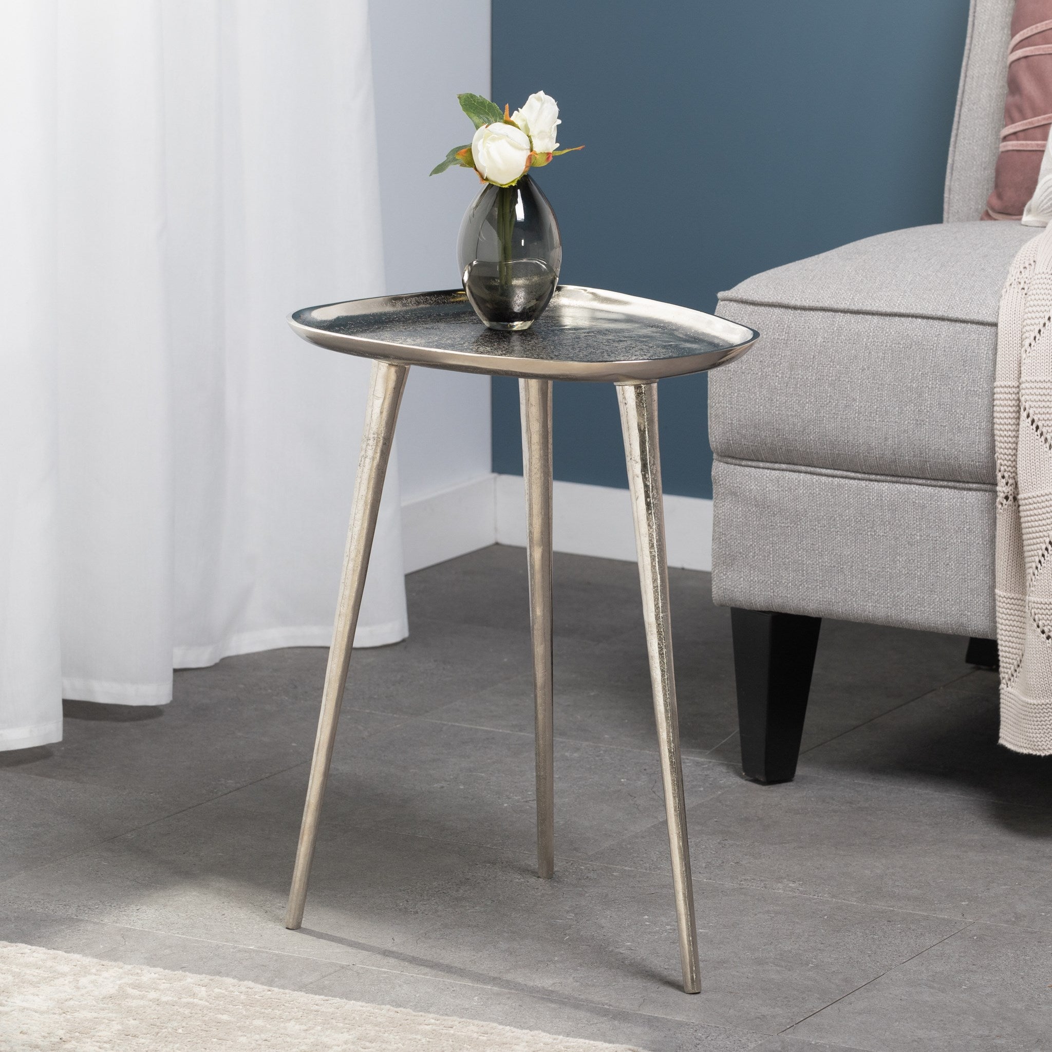 Abstract Tall Side Table