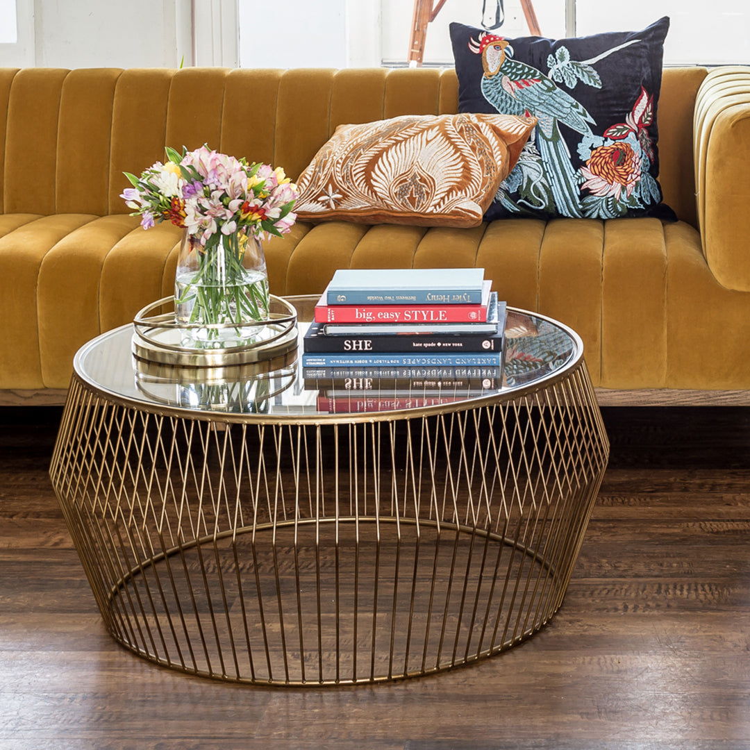Cyclone Gold Coffee Table